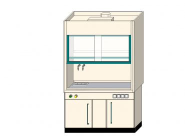 Лабораторный вытяжной шкаф ШВП-4 (41, 45)