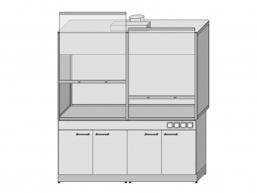Шкаф вытяжной лабораторный Дельта-1ШВ2070.1  